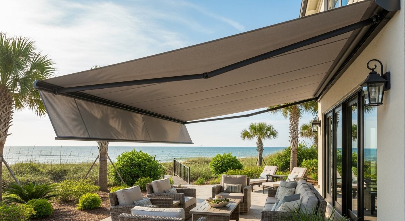 Why Homeowners in Myrtle Beach Love Retractable Awnings