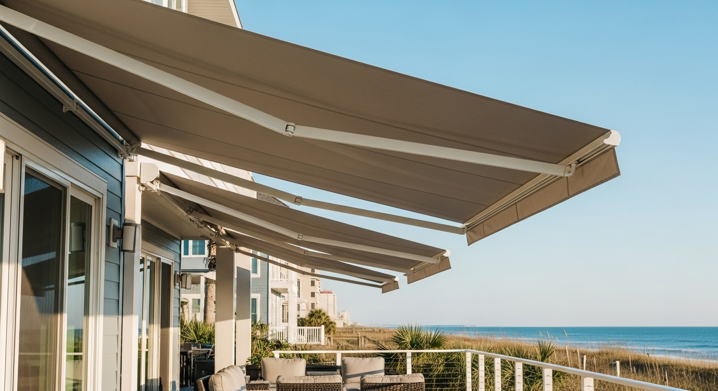 Professinoal Installation for Retractable Awnings in Myrtle Beach
